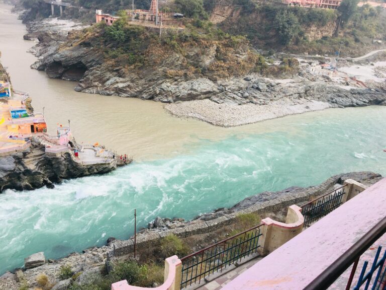 a view of a river from a bridge