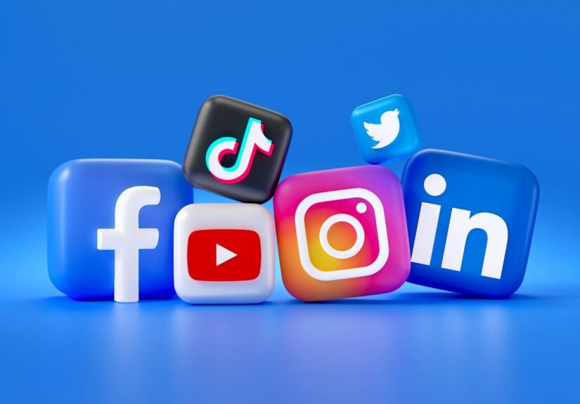 a group of different social media logos