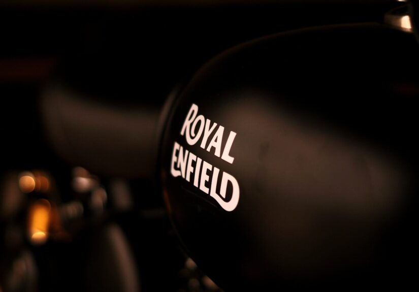 black Royal Enfield helmet