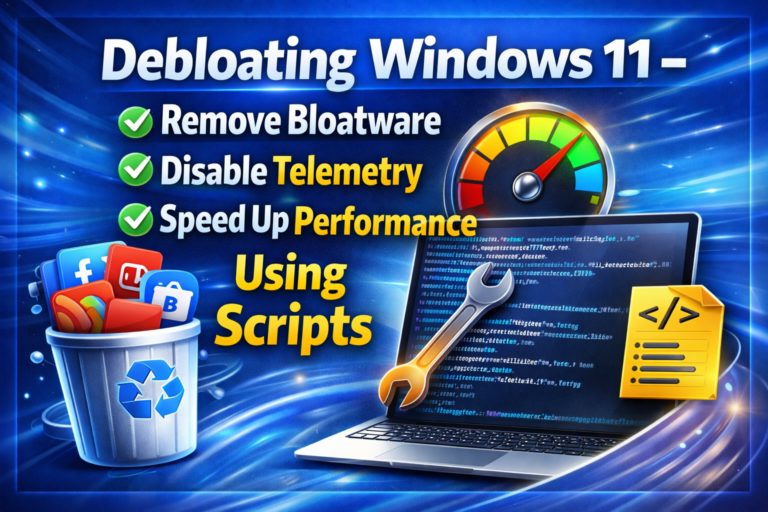 Debloating Windows 11