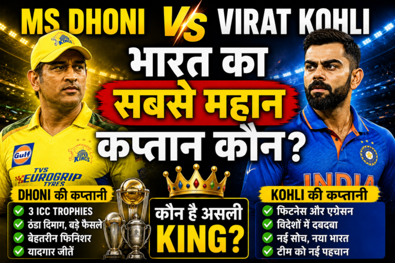 Dhoni vs Virat Kohli. who is best as captain of indian cricket team