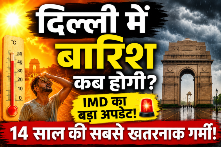 Rain in Delhi Forecast Update