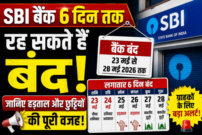 SBI closed for 6 days