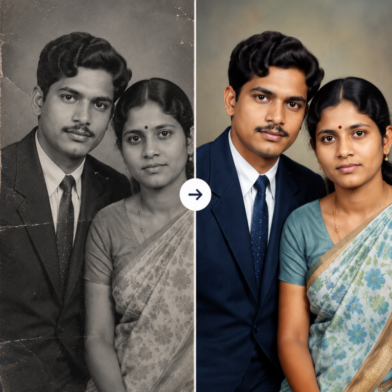 Professional Black & White to Color Photo Service