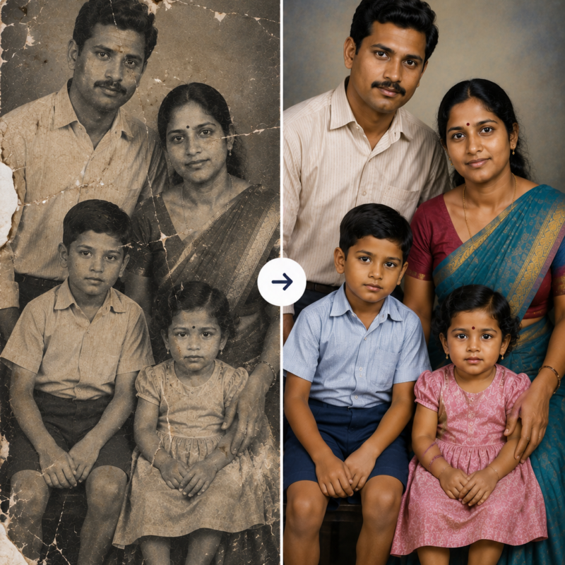 Professional Old Photo Restoration Service