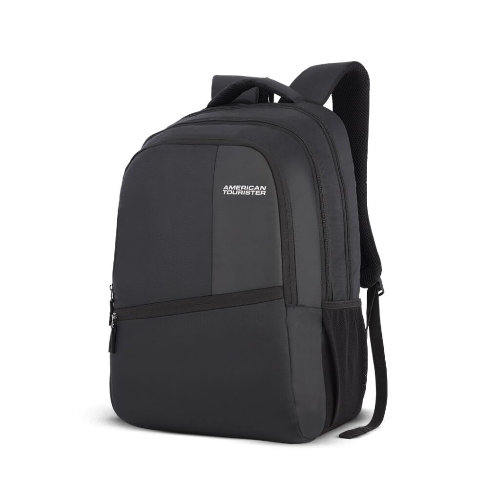 American Tourister Valex 28L Laptop Backpack (College & Office Bag for Men and Women, Fits up to 17″ Laptop, Black)