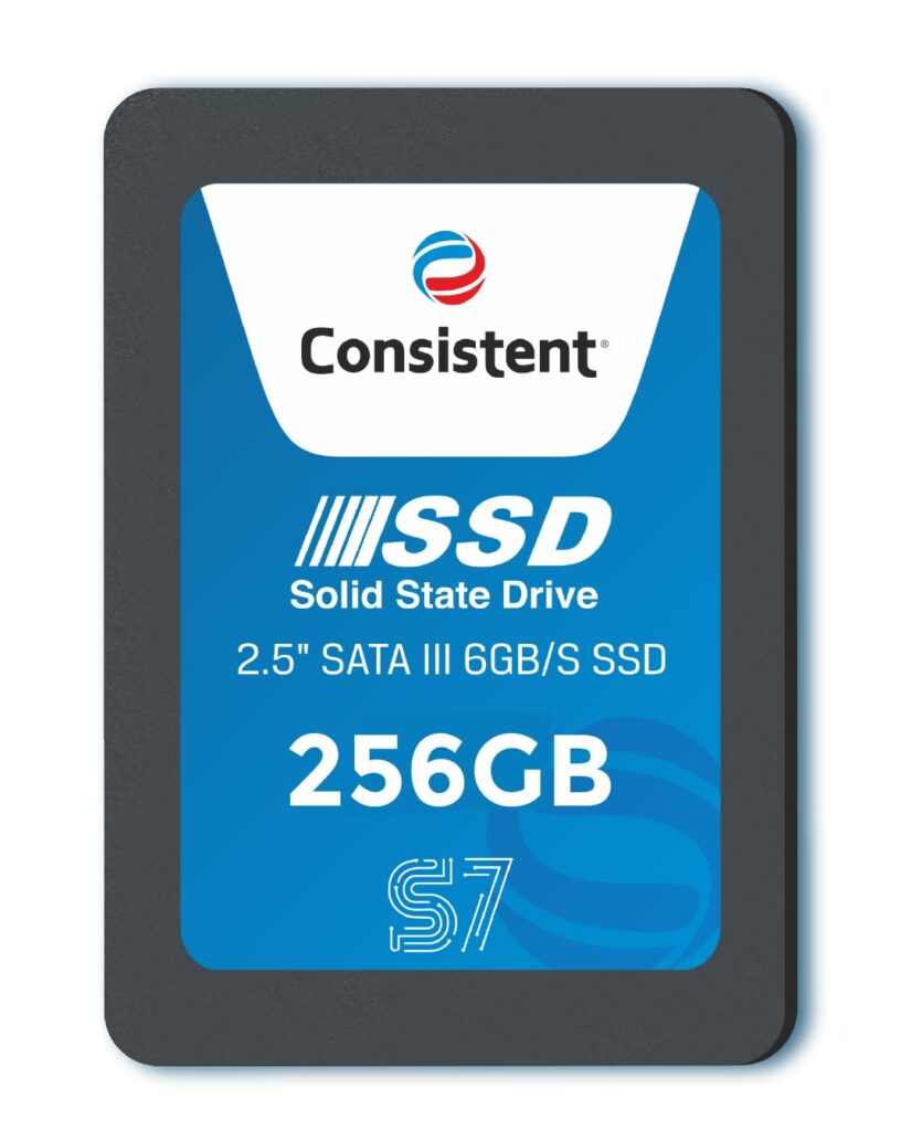 Consistent SSD 256GB 2.5 Inch SATA Internal SSD – Read: 550MB/s & Write: 500MB/s (CTSSD256S6)