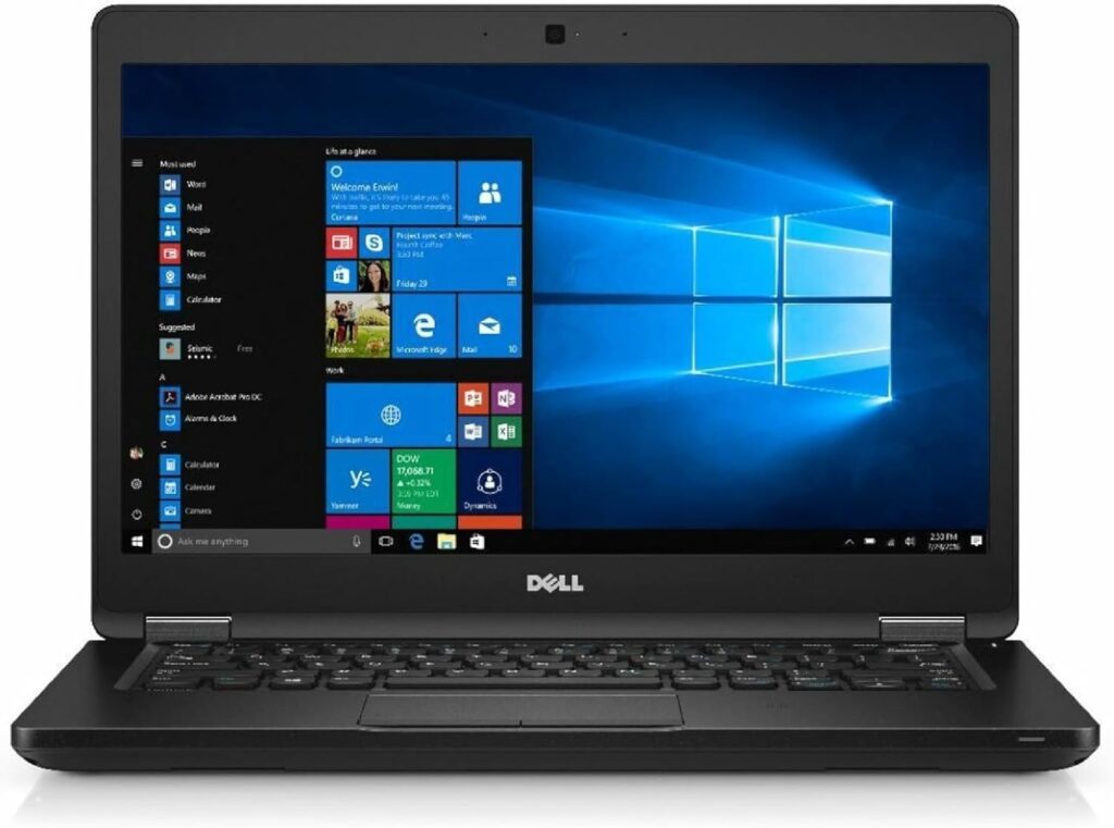 Refurbished – Dell Latitude 5490 Laptop (Intel Core i5 8th Gen, 8GB RAM, 256GB SSD, Windows 11, 14 Inch, Black)