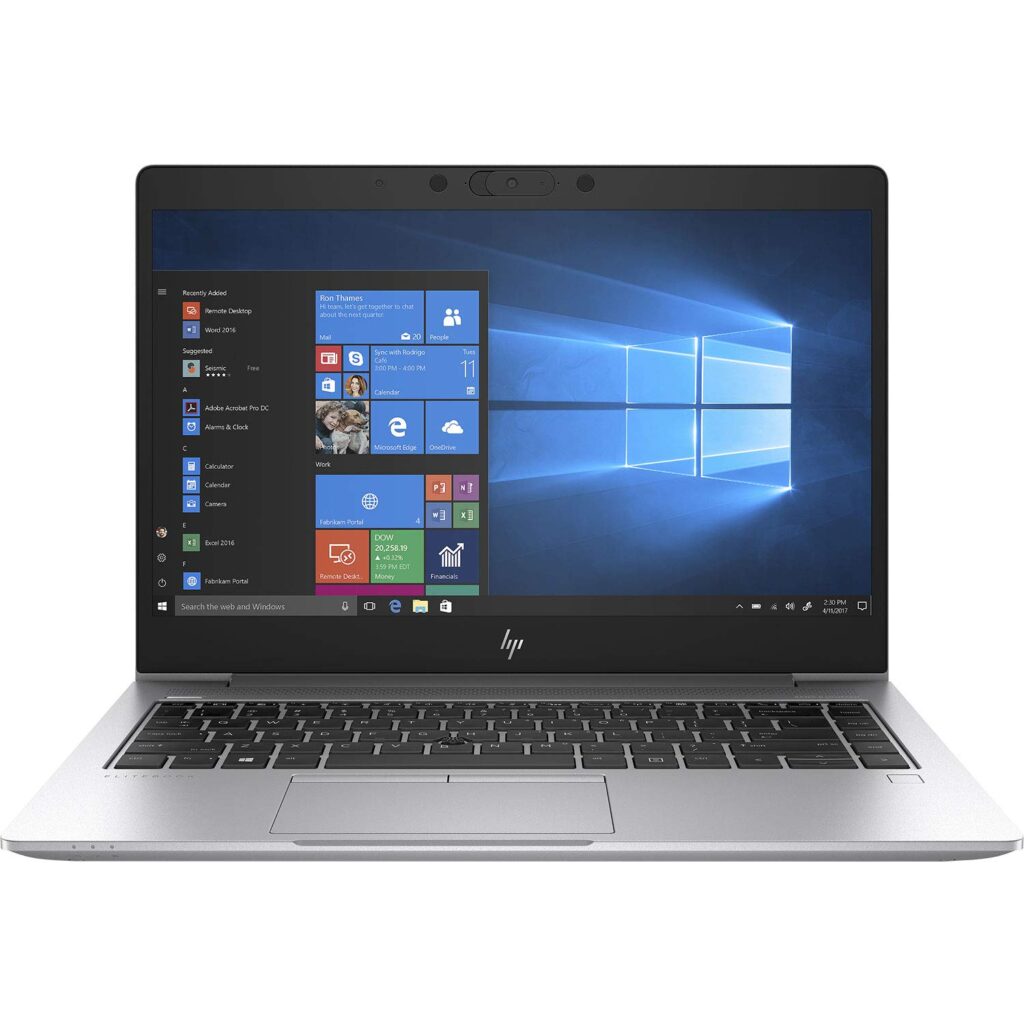 Refurbished – HP EliteBook 840 G6 Laptop (Intel Core i7 8th Gen, 8GB RAM, 256GB SSD, Windows 11, 14 Inch, Black/Silver)