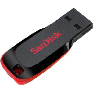 SanDisk Cruzer Blade 64GB USB 2.0 Flash Drive Pendrive SDCZ50-064G-I35 (Black/Red)
