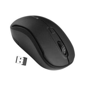 ZEBRONICS Dash Pro 2.4GHz Wireless Mouse with 3 Level 1600 DPI (Black)