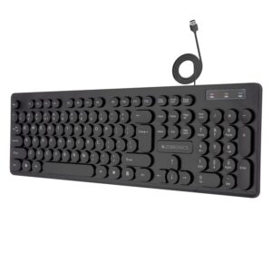 ZEBRONICS K24 Wired USB Keyboard with Slim Design & 104 Keys