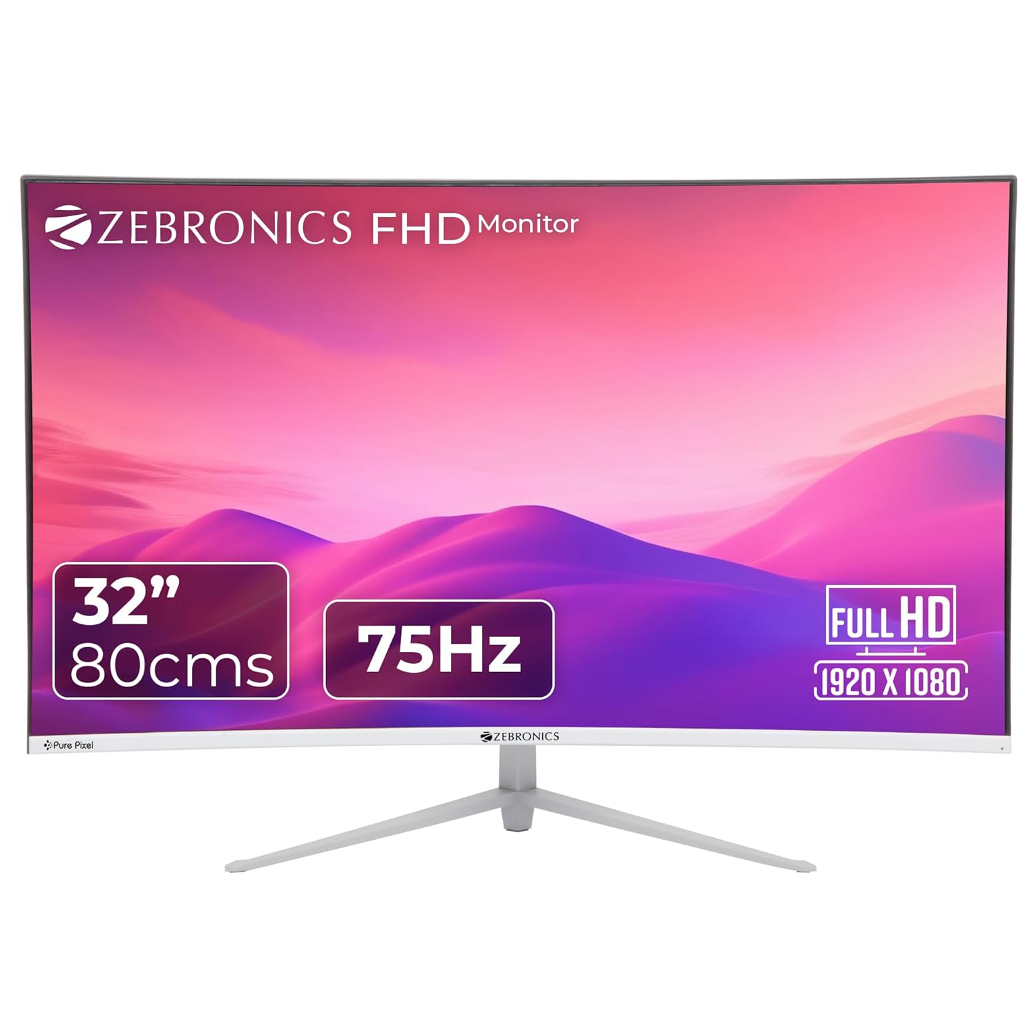Zebronics AC32FHD Curved Monitor Front View