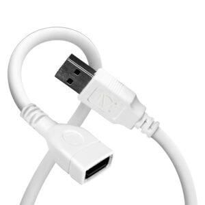 Zebronics USB Extension Cable, 3 Meter Length, 480Mbps, Full Copper Core (UEC30)