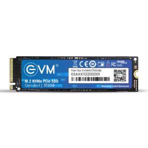 EVM 512GB Internal SSD – M.2 NVMe PCIe (2280) – High-Speed Performance Up to 1950MB/s Read & 1000MB/s Write Speed with Low Power Consumption – Compatible with Gaming PCs & High-Performance Workstation