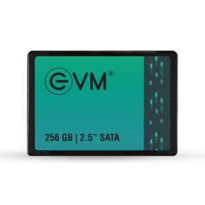 EVM 256GB SSD – 2.5 Inch (6.35 CM) SATA Solid-State Drive – Faster Boot-Up and Load Times with Read Speeds up to 500MB/s & Write Speeds up to 400MB/s – High-Performance Storage with 5 Year Warranty (E