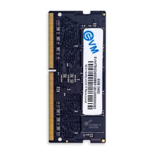 EVM 8GB DDR4 Laptop RAM 2400MHz |SO-DIMM – 1.2V Low Voltage | 260-PIN Pin, Intel & AMD Compatible | High-Speed Laptop Memory Upgrade | 10 Year Warranty (EVMT8G2400S88P)
