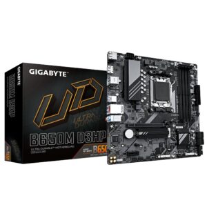GIGABYTE B650M D3HP AMD AM5 LGA 1718 Micro ATX Motherboard, PCIe 4.0, DDR5, USB 3.2 Gen2X2, 2.5 GbE LAN