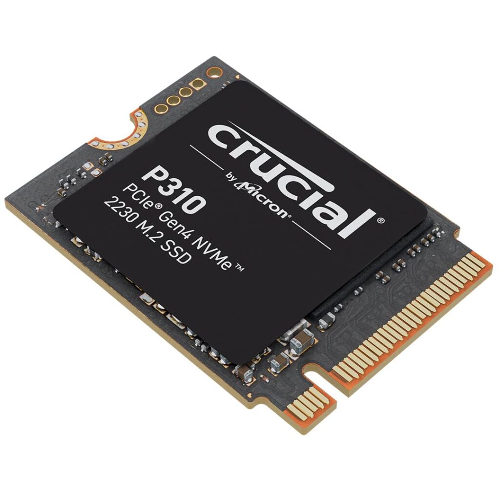 Crucial P310 SSD 2TB M.2 2230 NVMe PCIe Gen4 Internal SSD, Up to 7,100 MB/s, Compatible with Steam Deck, ASUS ROG Ally, MSI Claw & Microsoft Surface, Solid State Drive – CT2000P310SSD2
