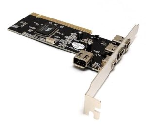 Atevon PCI FireWire 400 Card – 3-Port IEEE 1394a Expansion Adapter for Desktop PC – Video Capture & Audio Device Support – Compatible with Windows 11/10/8/7