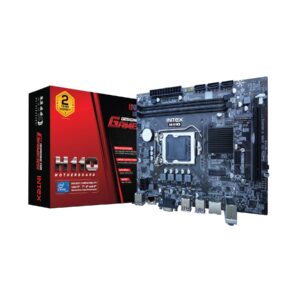 Intex H110 Motherboard for Intel LGA1151 6th/7th/8th/9th Gen Core i3/i5/i7, Pentium & Celeron Processors | DDR4 RAM Up to 32GB | M.2 NVMe | HDMI & VGA | Micro ATX Motherboard