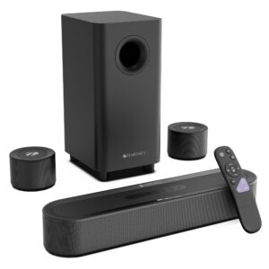 Zebronics 2026 Launch 380W Soundbar with Dolby Audio, 5.1 Channel Surround, 13.33cm Subwoofer, Dual Rear Satellites, Bluetooth v5.4, HDMI ARC, Optical in, AUX, USB (Juke Bar 9300C)